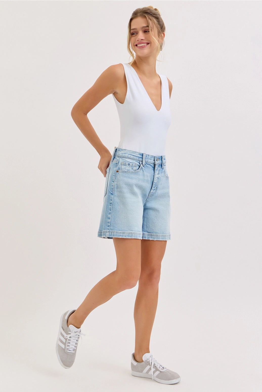 Off Duty Distress Shorts